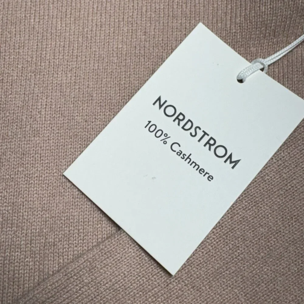 Nordstrom 100% Cashmere Crewneck Sweater – Tan Memoir – XS (NWT) - Picture 3 of 9